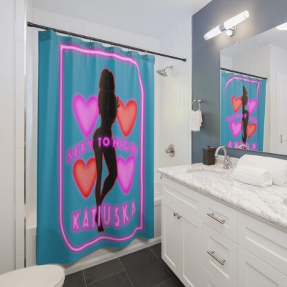 Shower Curtain "Sexy Tonight" Turquoise